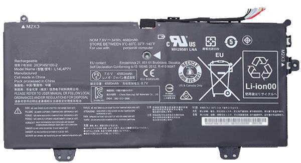 Recambio de Bateria de laptop LENOVO Yoga-3-11-5Y10c 